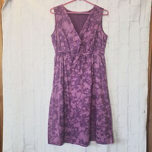 EDDIE BAUER Sleeveless A-line Cotton Casual  Dress